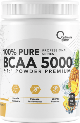 100% Pure BCAA 5000 Powder 550 грамм