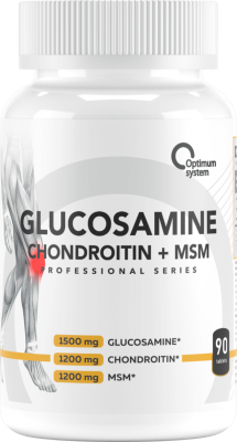 Glucosamine Chondroitin + MSM 90 таблеток - Optimum System