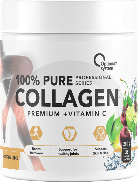 100% Pure Collagen Powder 200 грамм (Вишня-лайм)