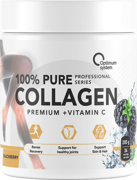 100% Pure Collagen Powder 200 грамм (Ежевика)