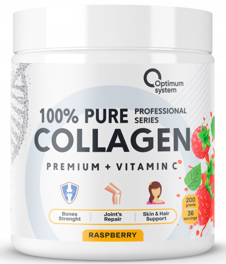 100% Pure Collagen Powder 200 грамм (Малина)