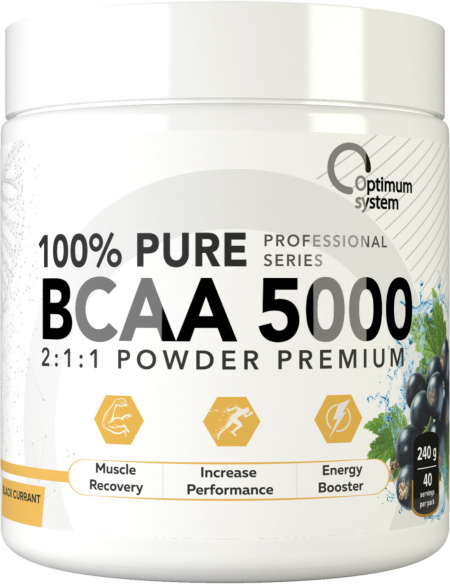 100% Pure BCAA 5000 Powder 240 грамм (Черная смородина)