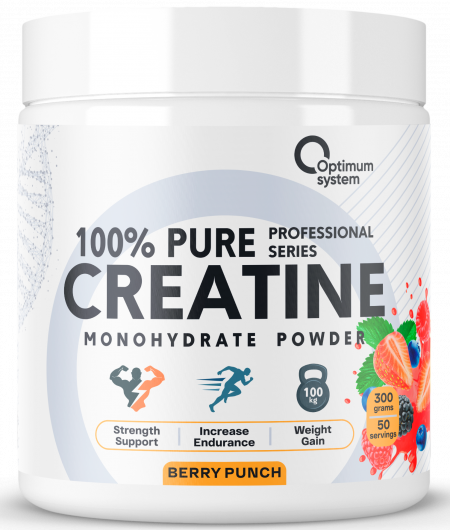 100% Pure Creatine Monohydrate 300 грамм (Ягодный пунш)