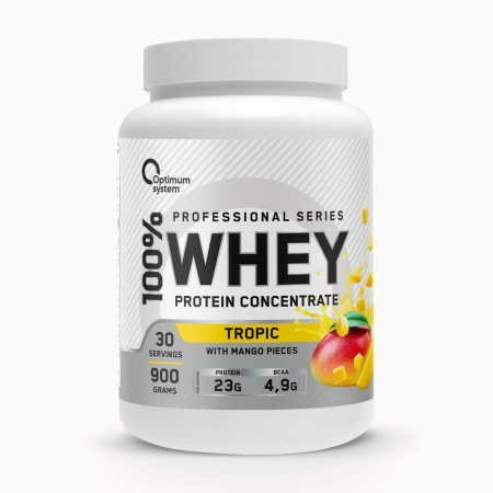Whey Protein 900 грамм (Тропик с кусочками манго)