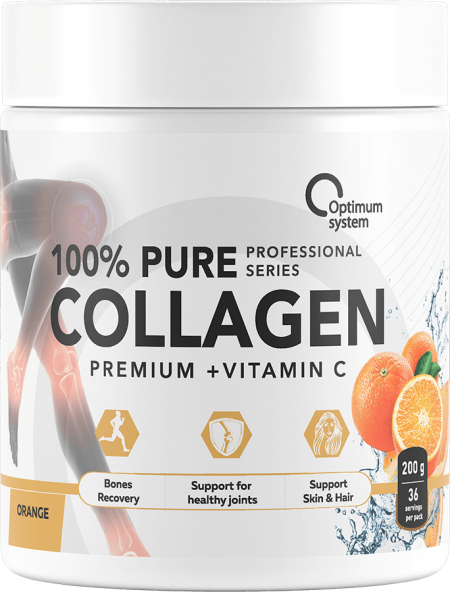 100% Pure Collagen Powder 200 грамм (Апельсин)