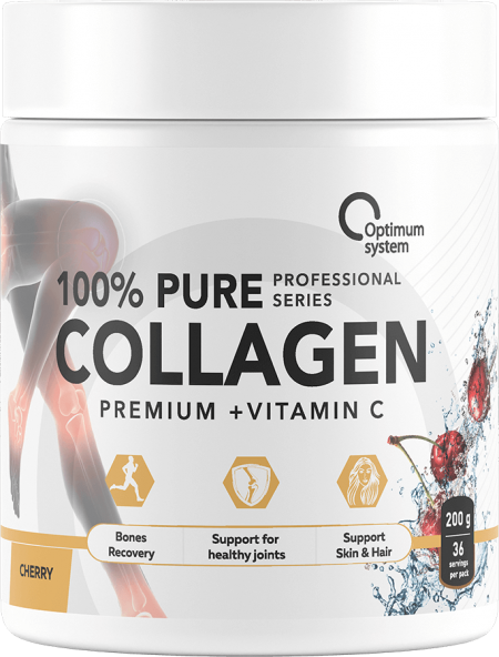 100% Pure Collagen Powder 200 грамм (Вишня)